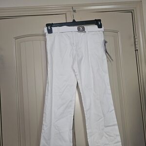 Dickies White Pants with Red and Black Tag